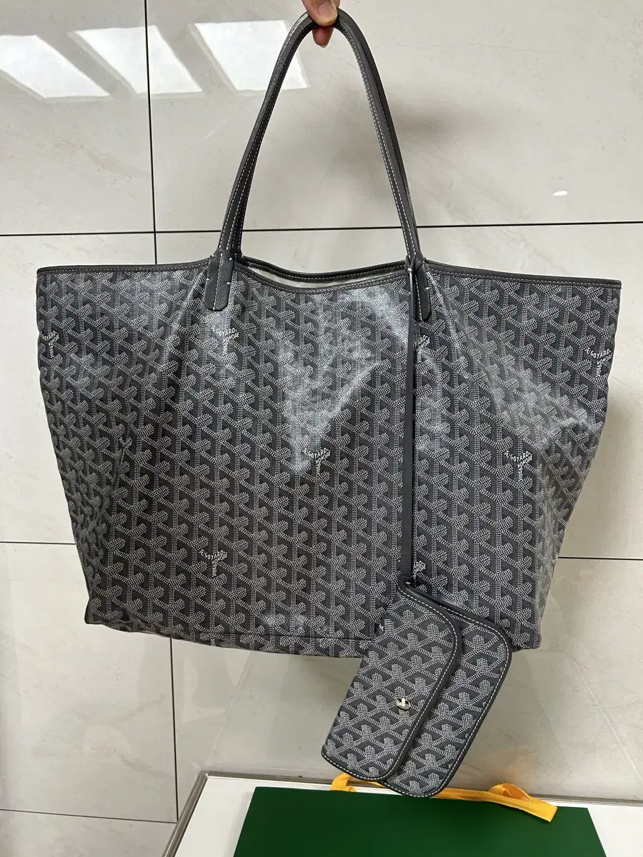 고야드 생루이백 GM 그레이.명품빅백.명품기저귀가방.GOYARD